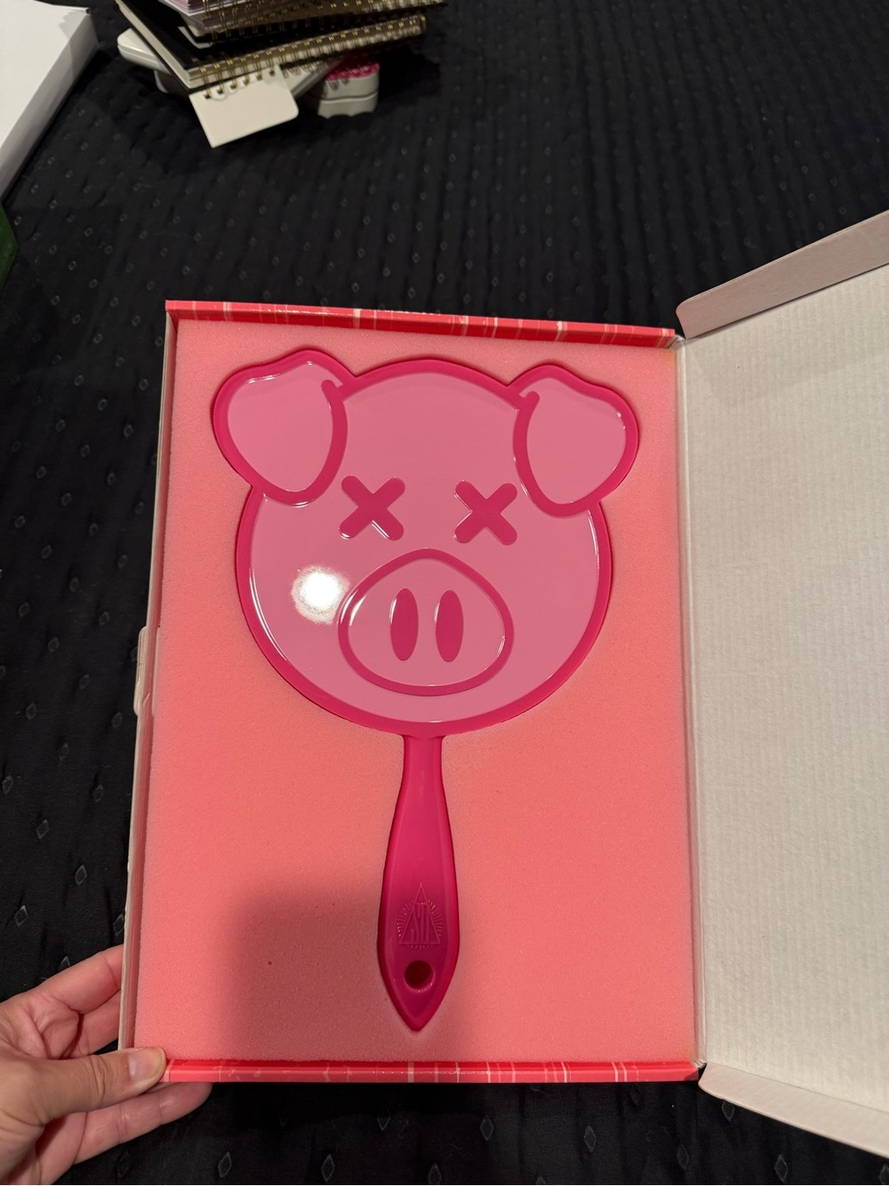 Shane Dawson and Jeffrey Star pink pig handheld mirror